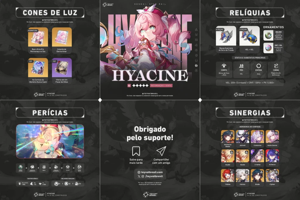 Melhor Build da Hyacine de Honkai Star Rail