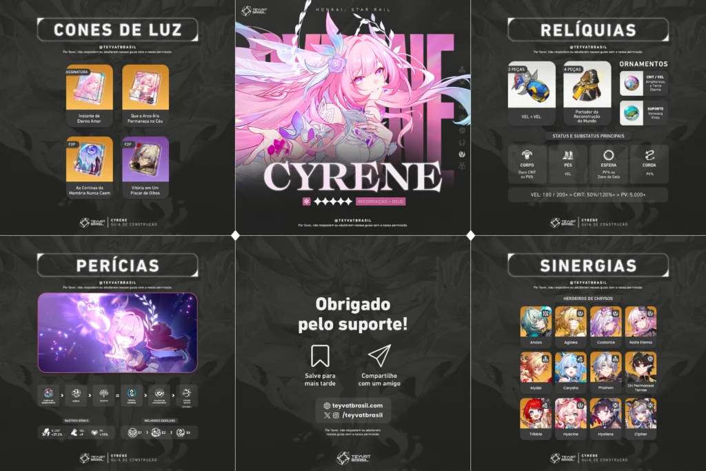 Guia completo de Cyrene em Honkai: Star Rail