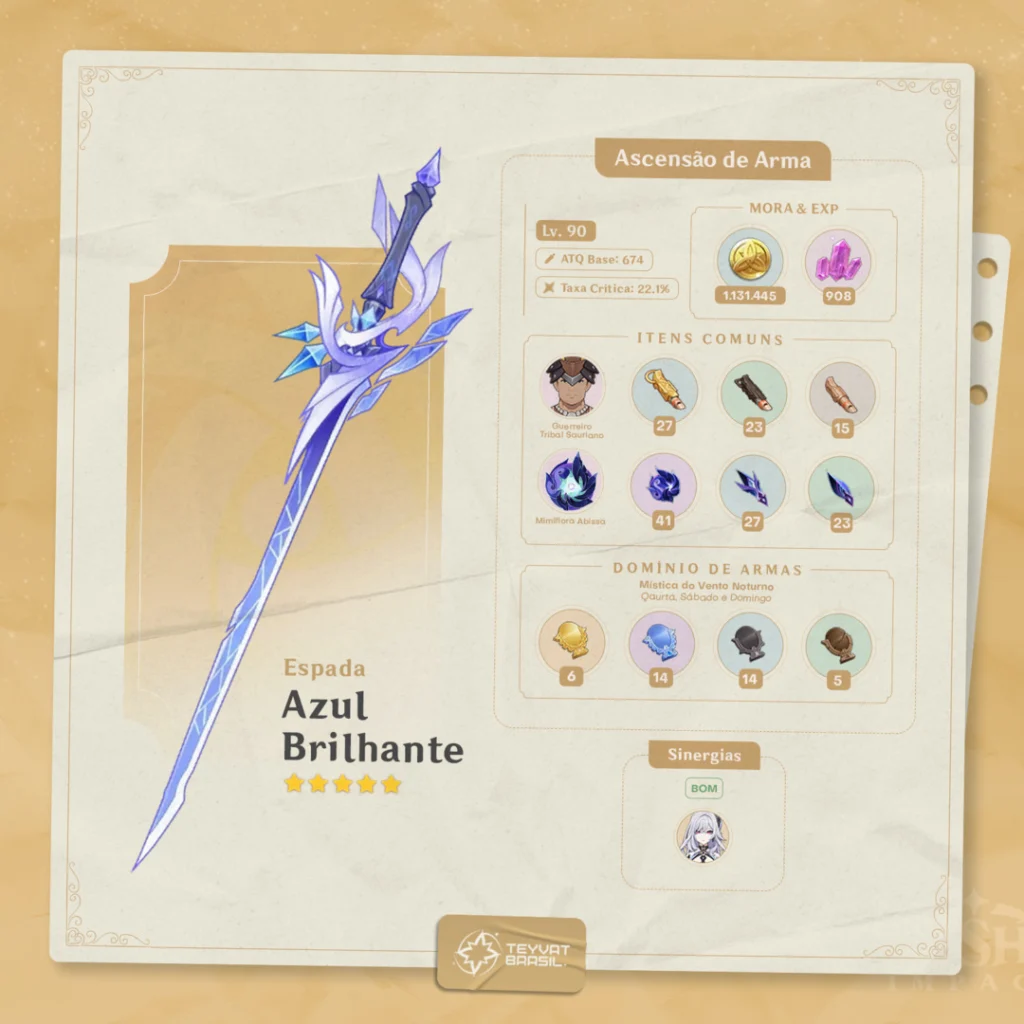 Espada Azul Brilhante